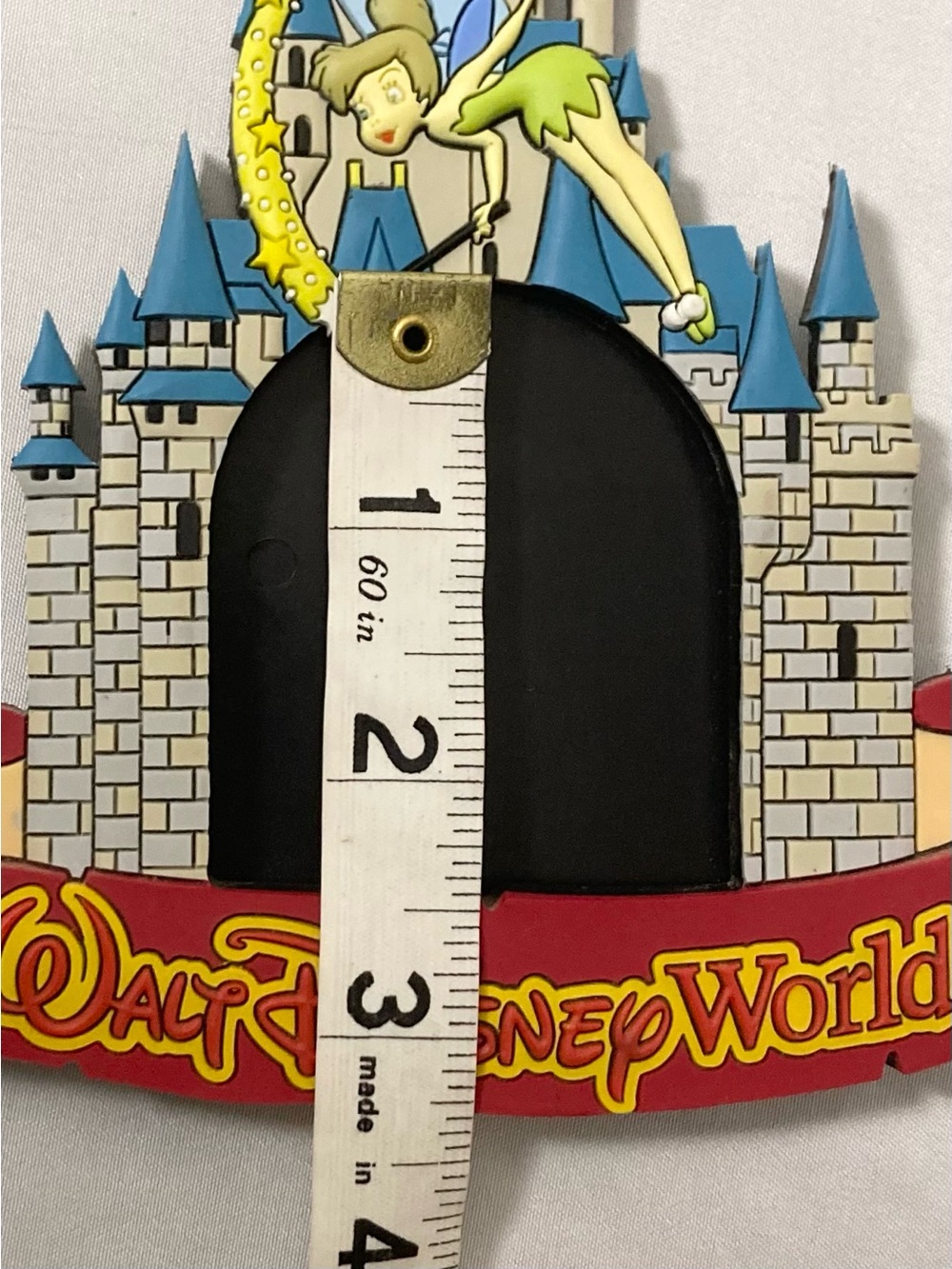 ⭐️ Vintage Disney Cinderella’s Castle Tinker Bell Rubber Magnetic Picture Frame - Picture 9 of 13